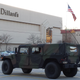 A military vehicle watching over the St. Louis Galleria mall on Nov. 29.